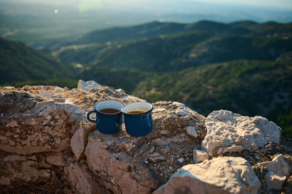 sharing coffee at a couples retreat 2024